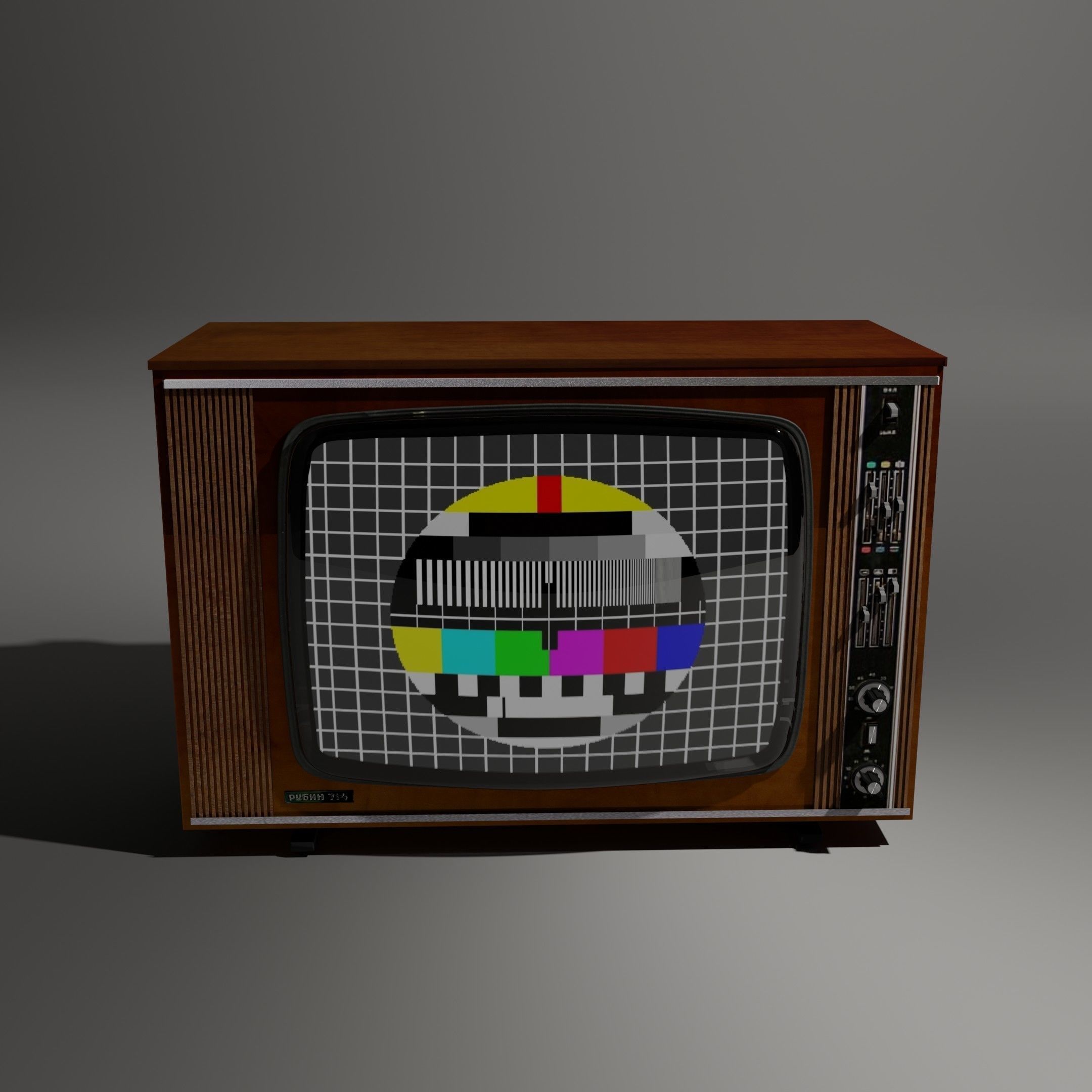 TV Rubin 714 Free 3D model_10