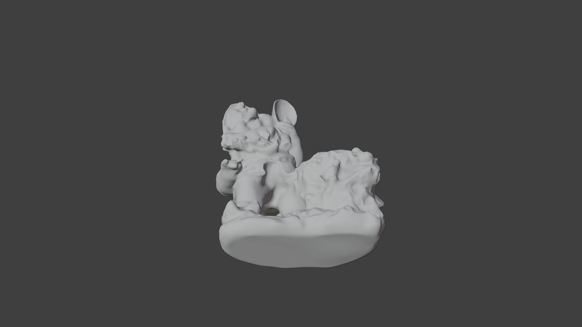 Gnome with flowerpot 3D print model_12