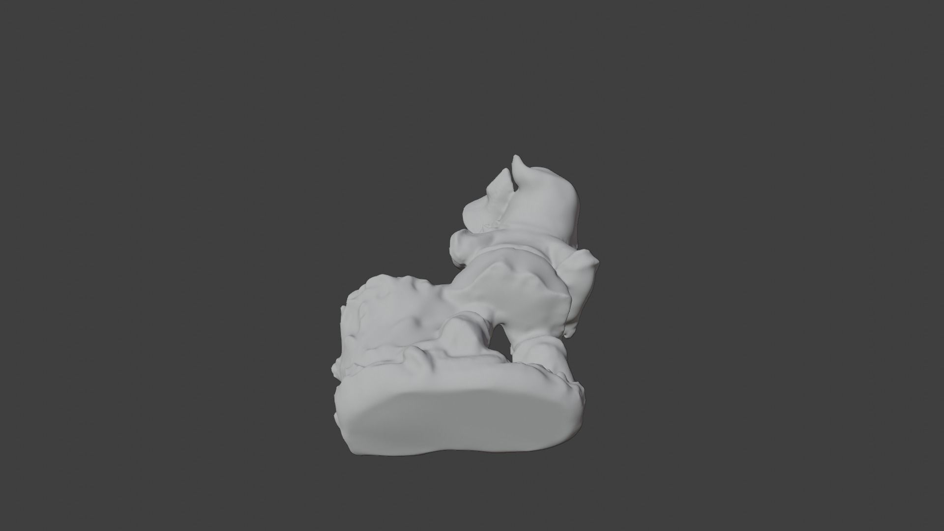 Gnome with flowerpot 3D print model_13