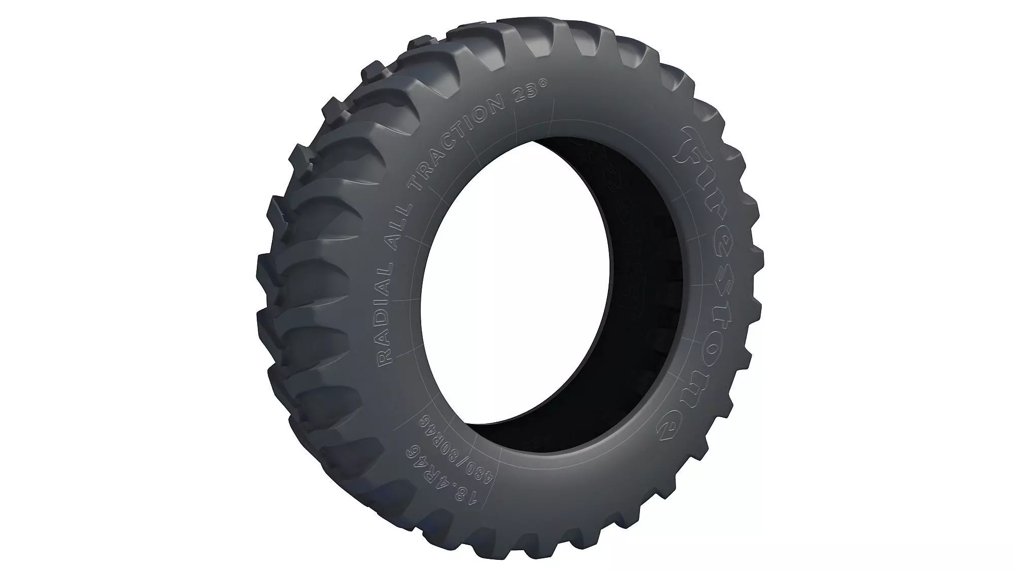 Off Road Tractor Tire 3D model