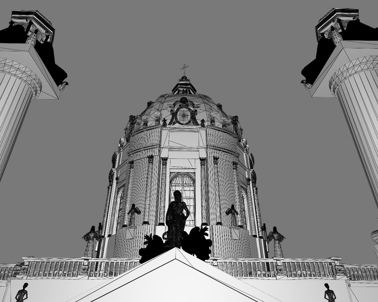 Karlskirche - Vienna Austria 3D model_10