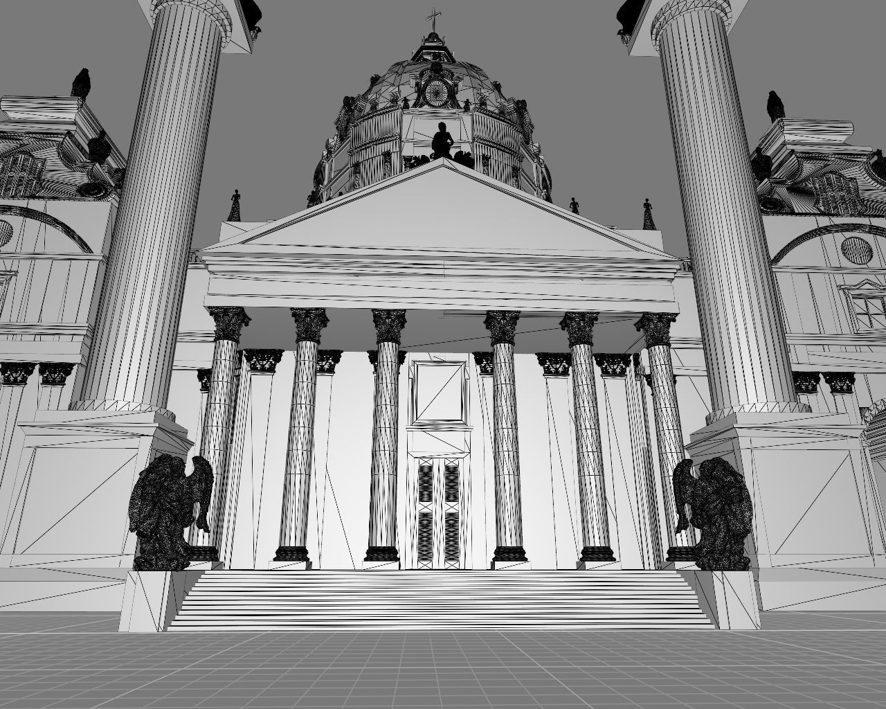 Karlskirche - Vienna Austria 3D model_9