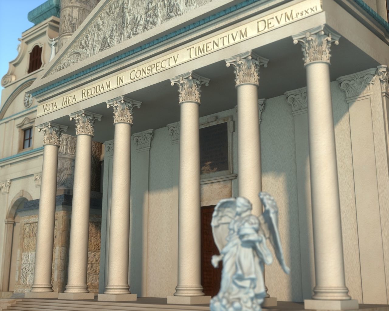 Karlskirche - Vienna Austria 3D model_5