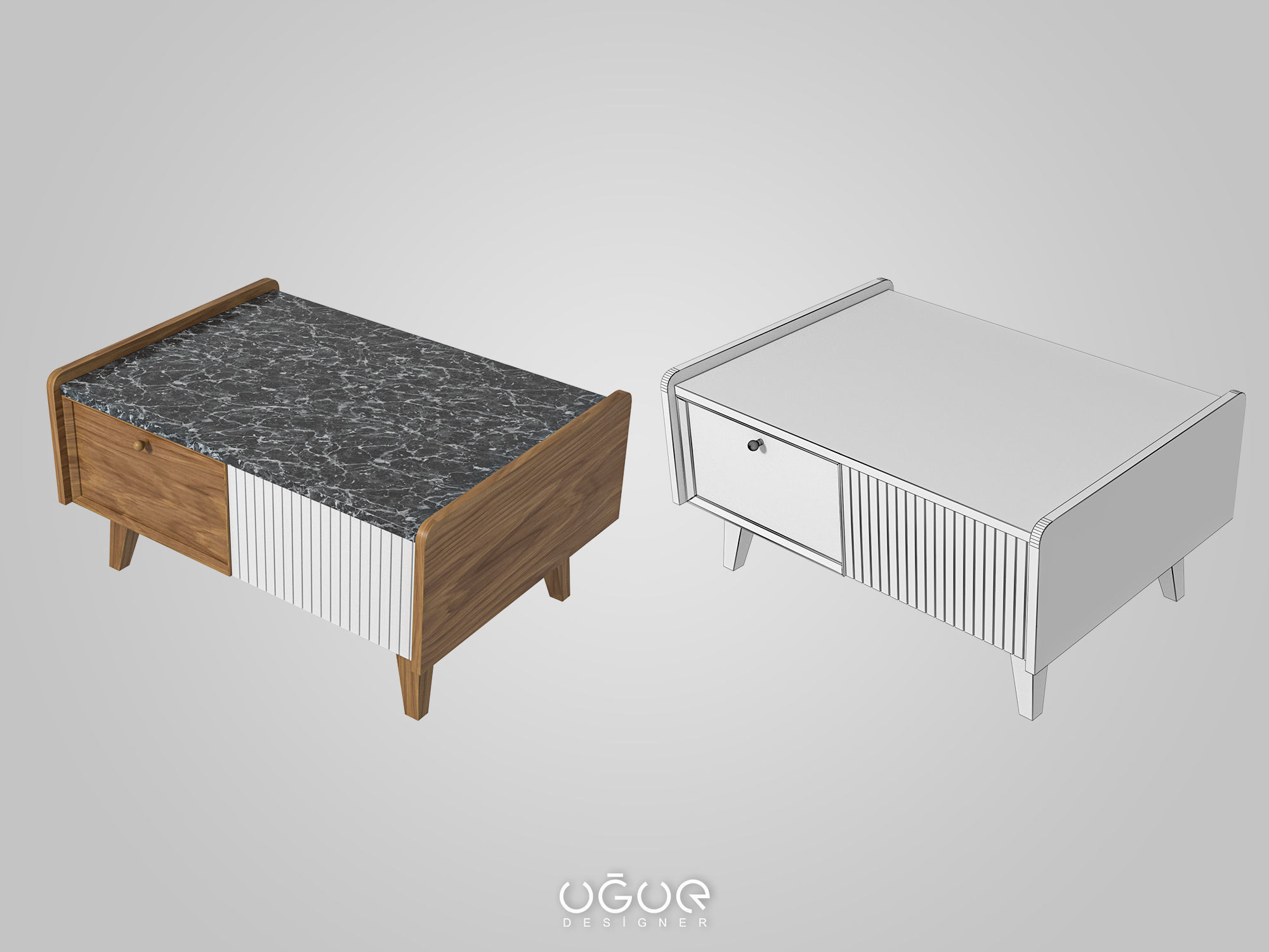 Coffee Table 3D model_4
