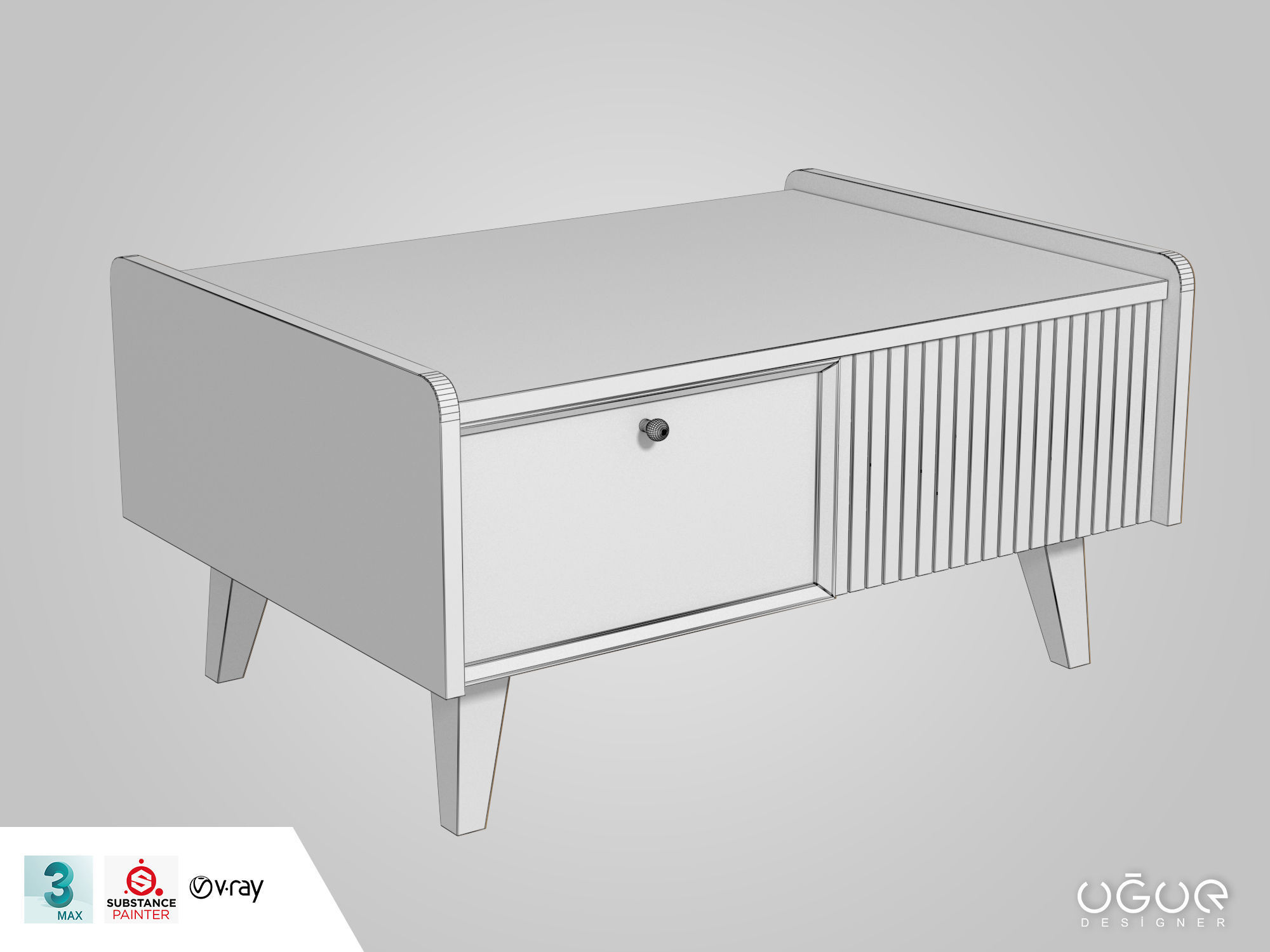 Coffee Table 3D model_2