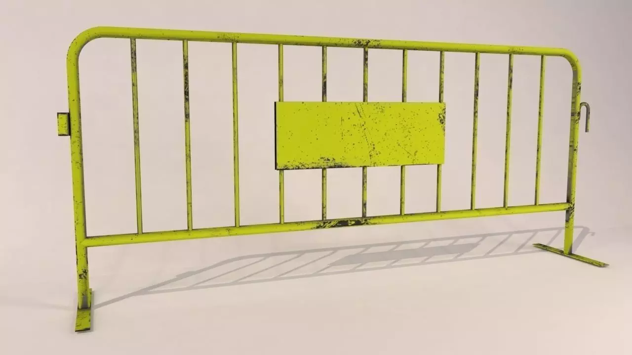 Construction Fence 3D model_0