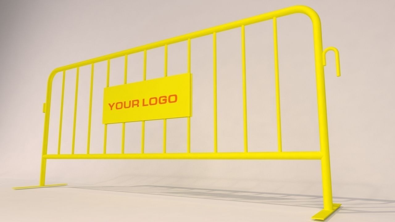 Construction Fence 3D model_4