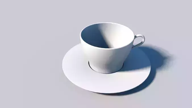 Coffee Teacup with Plate