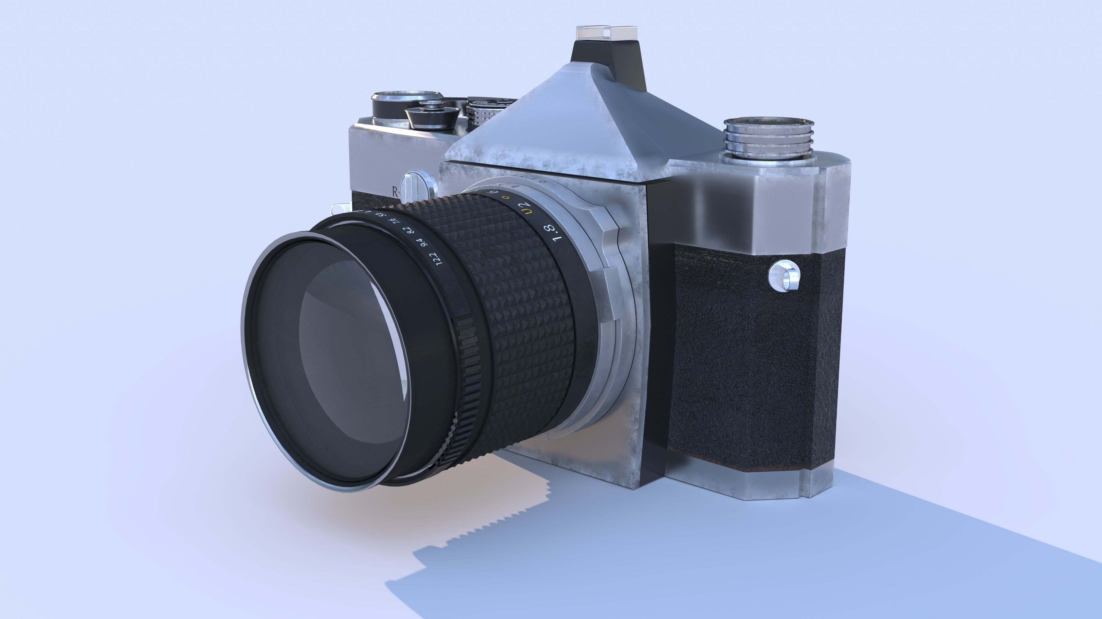 Old Photo Camera Free 3D model_2