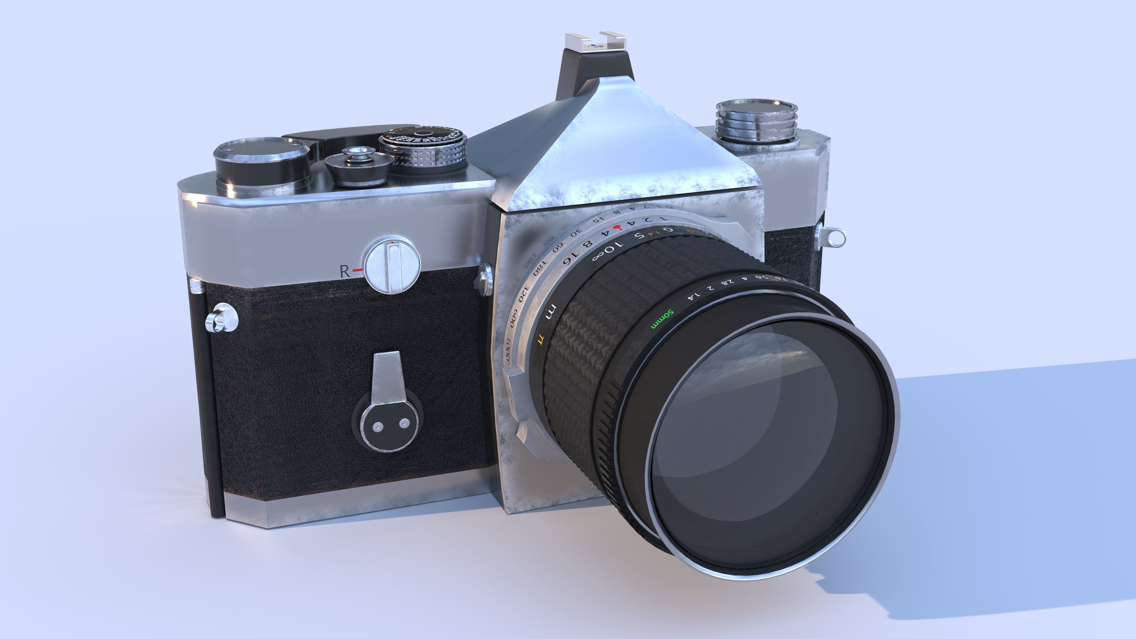 Old Photo Camera Free 3D model_3