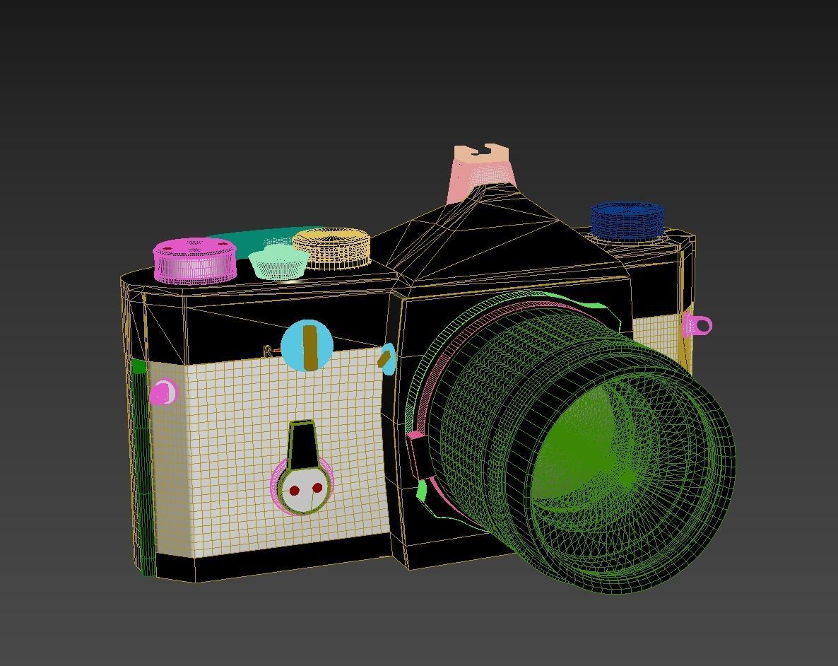 Old Photo Camera Free 3D model_6