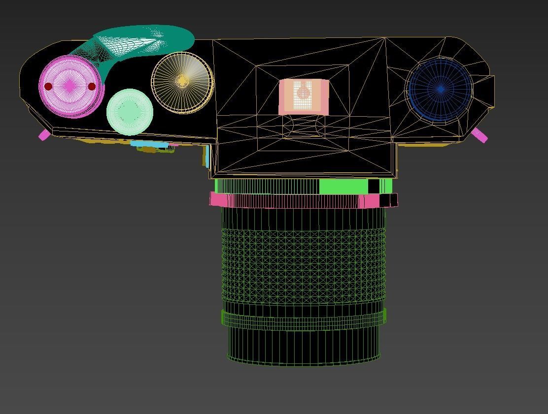 Old Photo Camera Free 3D model_7