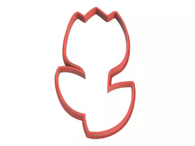 0111 Flower with petals cookie cutter 