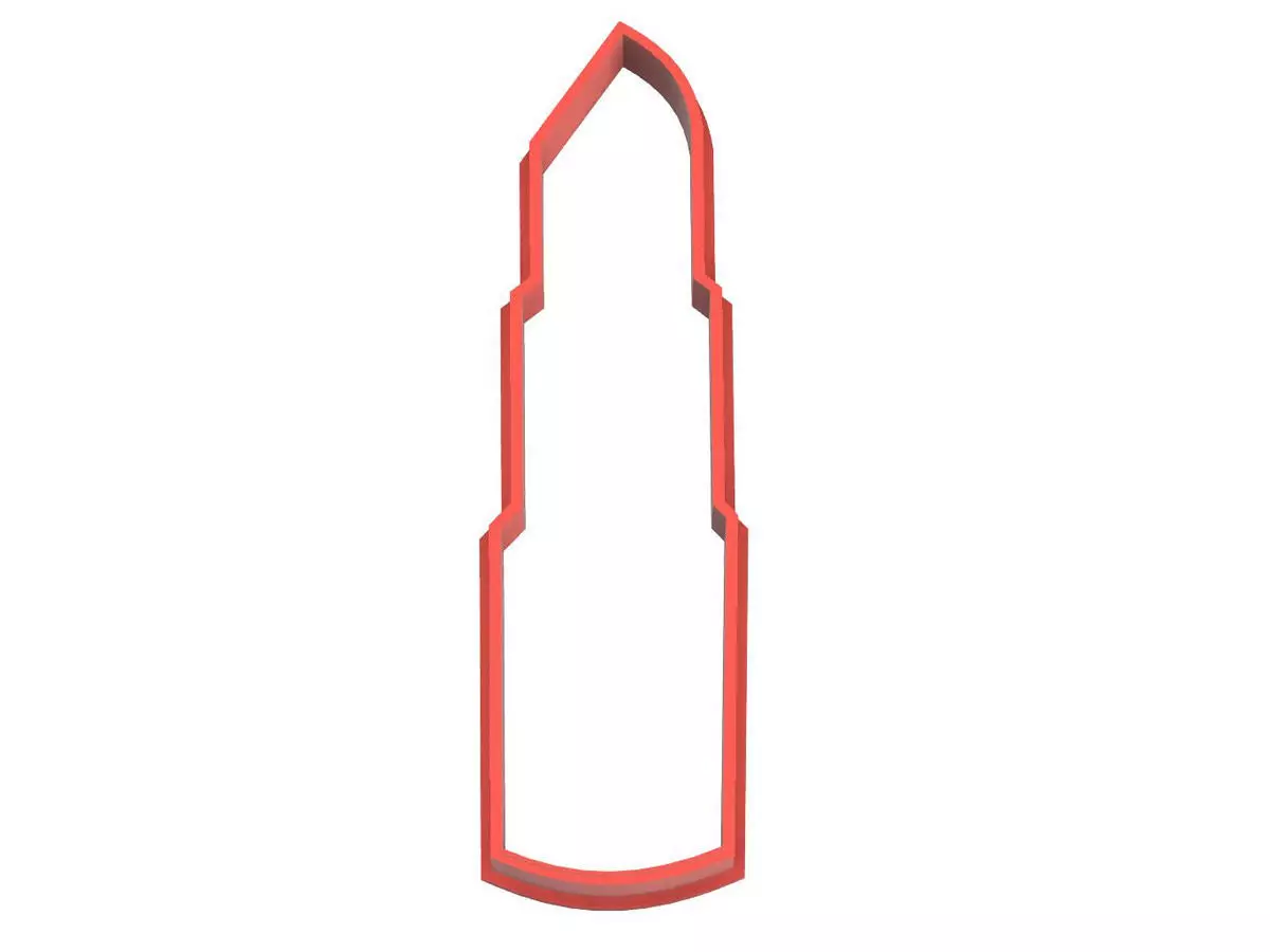 0113 Lipstick cookie cutter 3D print model