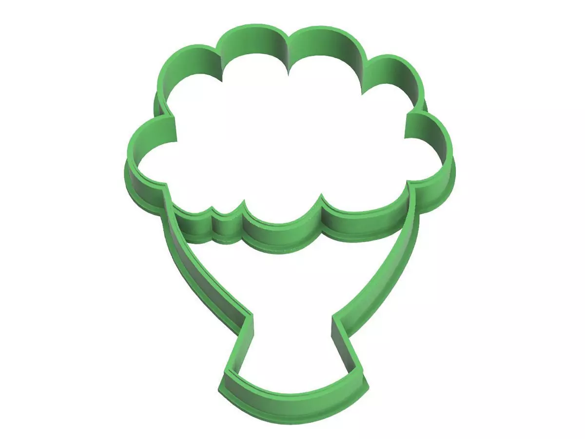 0115 Bouquet of flowers No 3 cookie cutter 3D print model