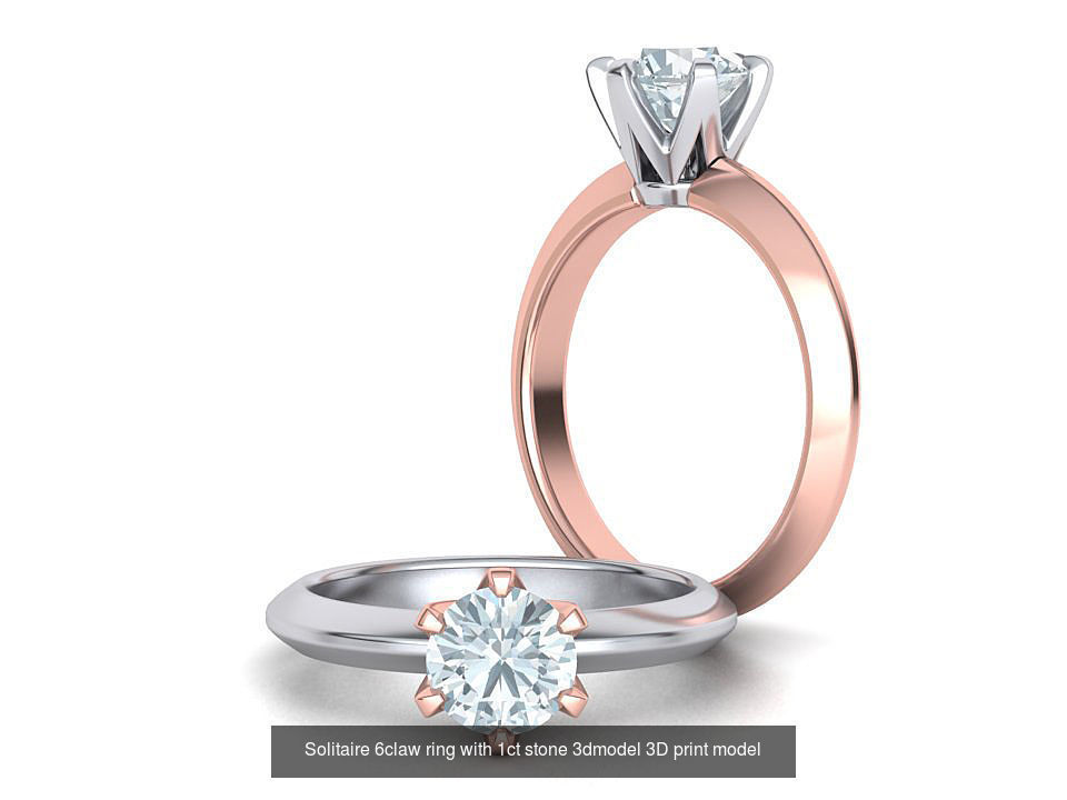 Solitaire 6claw Crown Rings Collection  _3