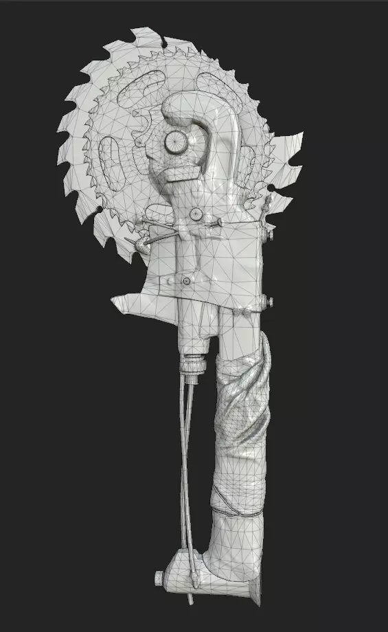 Apocalypse Weapon Low-poly 3D model_0