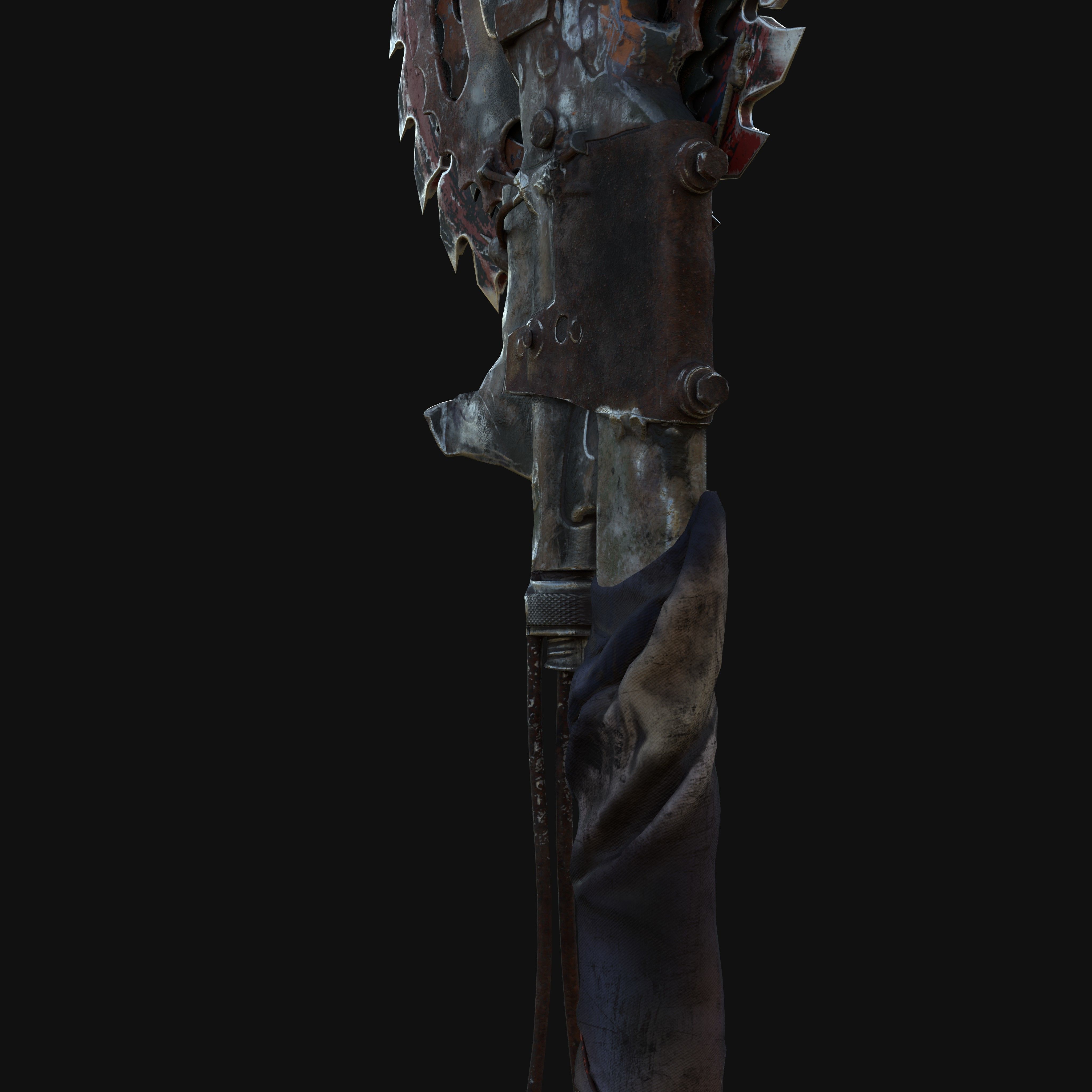 Apocalypse Weapon Low-poly 3D model_9