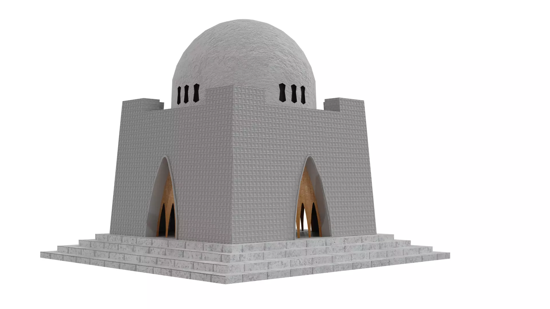 quid-e-azam tomb Free 3D model_0