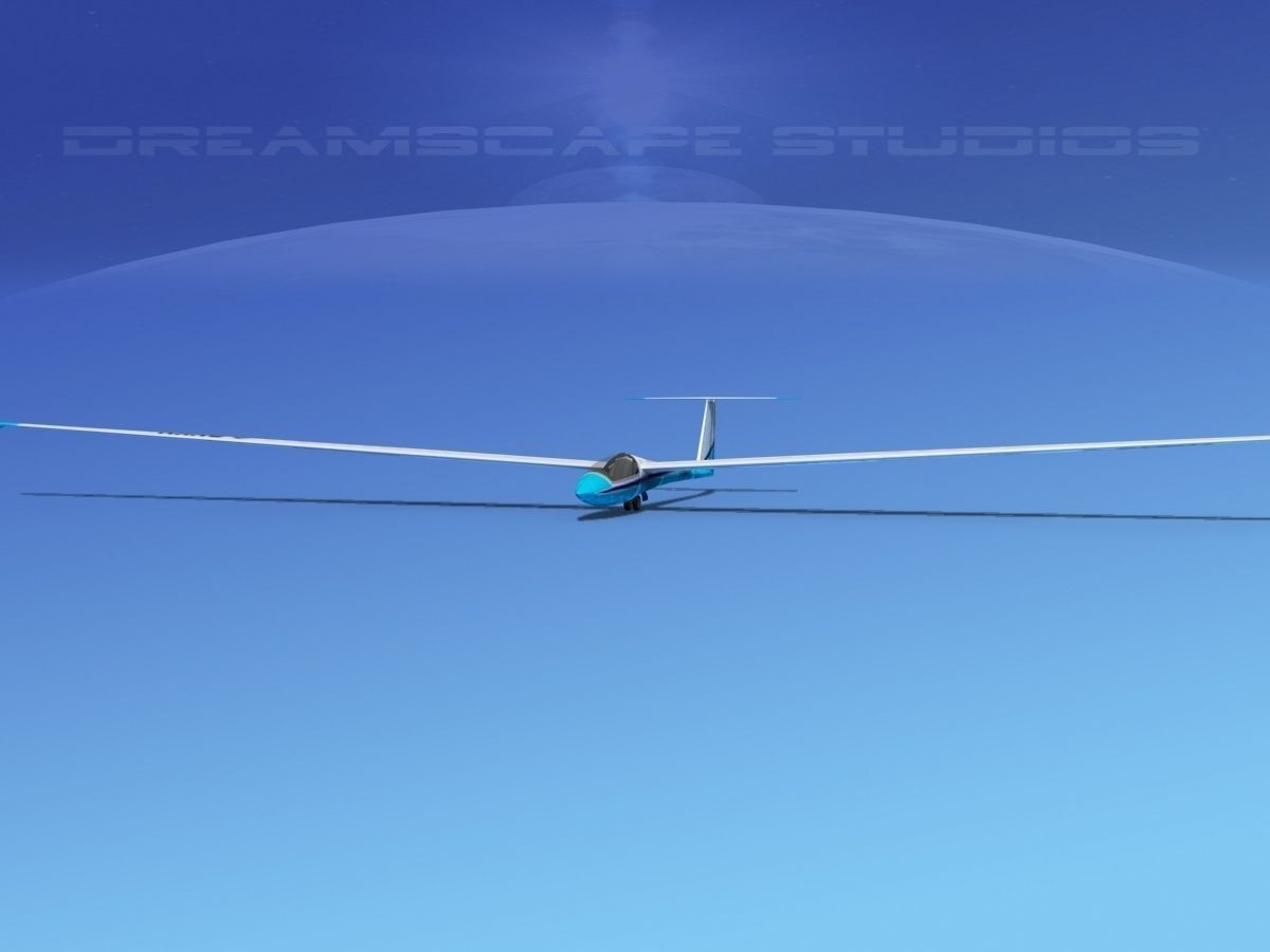 Schleicher ASW 22 Sailplane V01 3D model_1