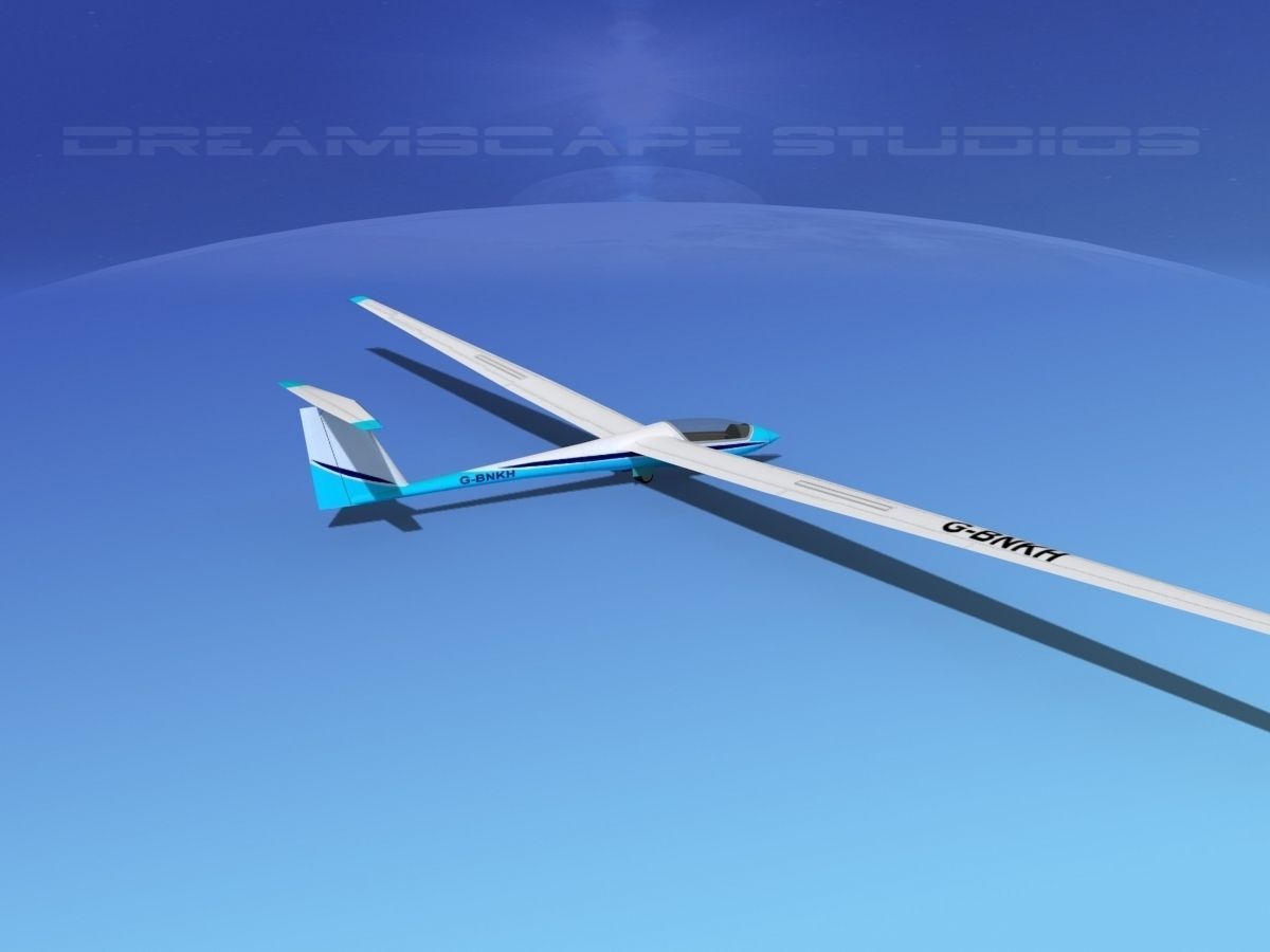 Schleicher ASW 22 Sailplane V01 3D model_5