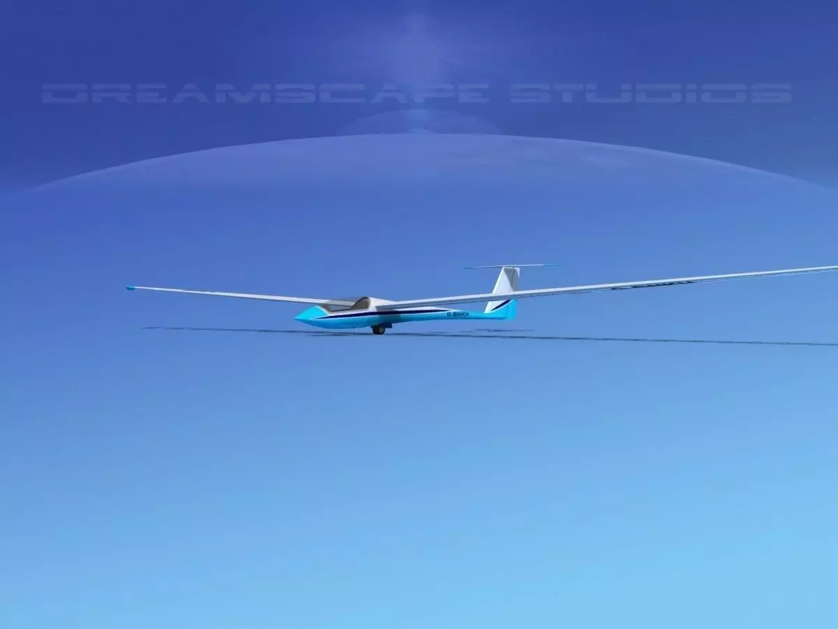 Schleicher ASW 22 Sailplane V01 3D model_0
