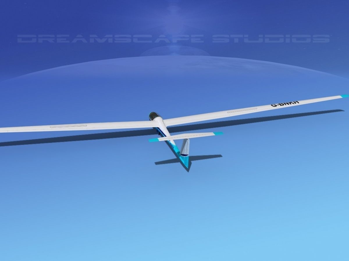 Schleicher ASW 22 Sailplane V01 3D model_7