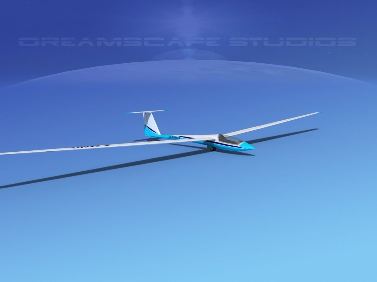 Schleicher ASW 22 Sailplane V01 3D model_3