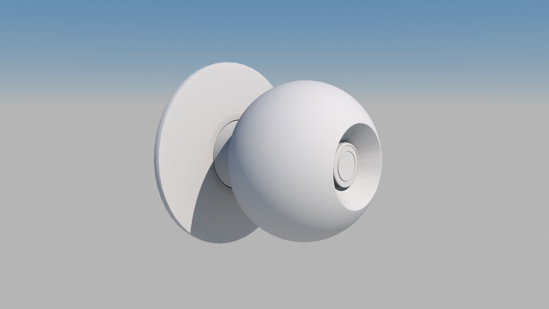 Door Knob Free 3D model_3