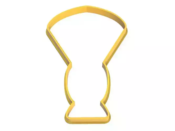 0129  Shaving Brush cookie cutter