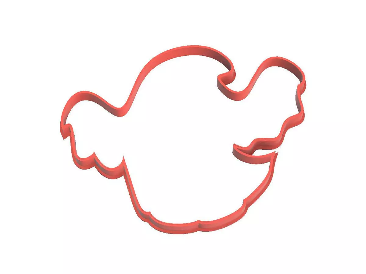 0130 Ghost No 5 cookie cutter 3D print model_0