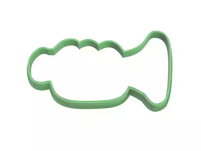 0133 Trumpet cookie cutter 