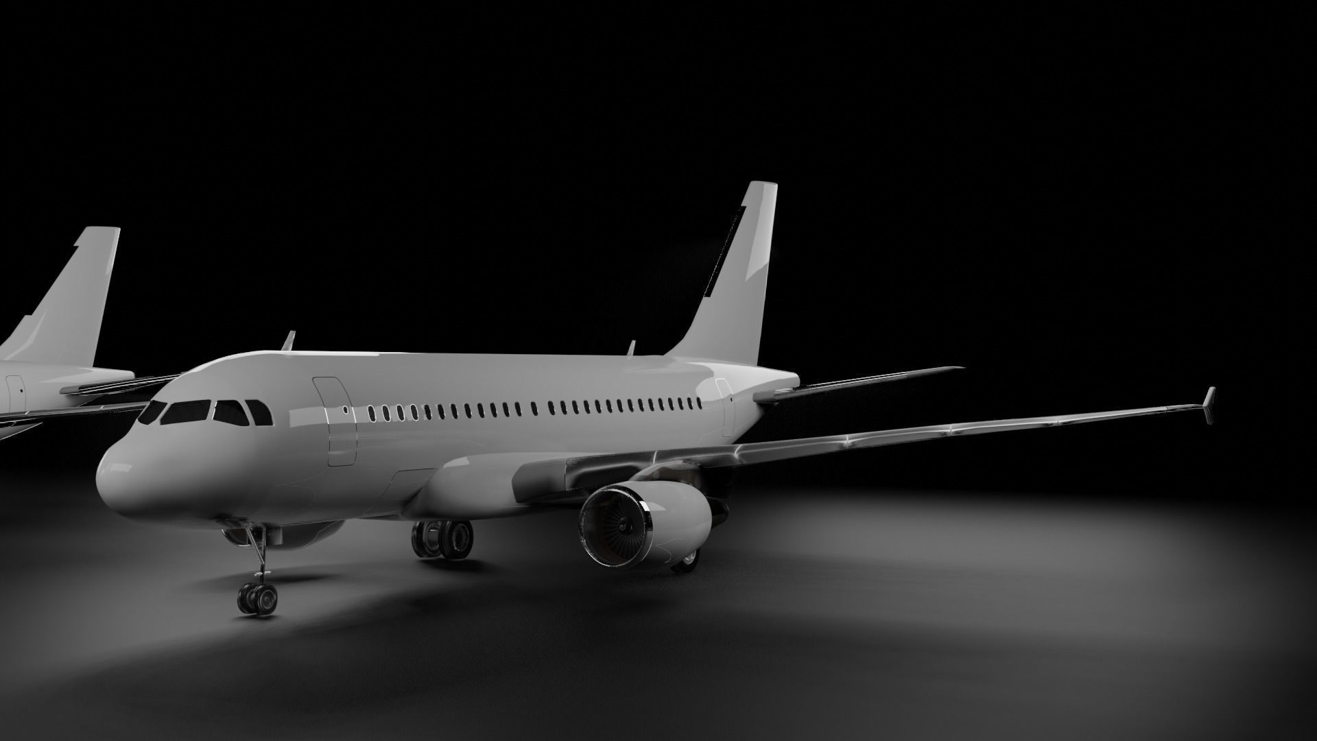 Airbus  A318 A319 A320 A321 Pack 3D model_7