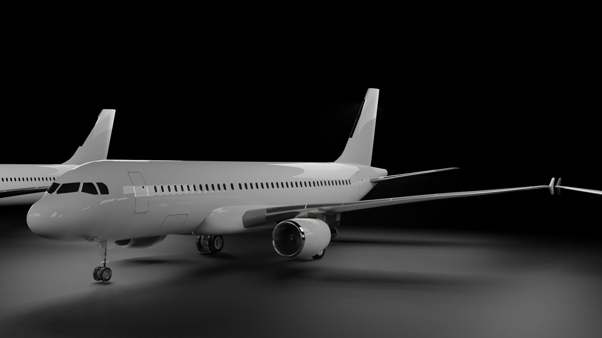 Airbus  A318 A319 A320 A321 Pack 3D model_13