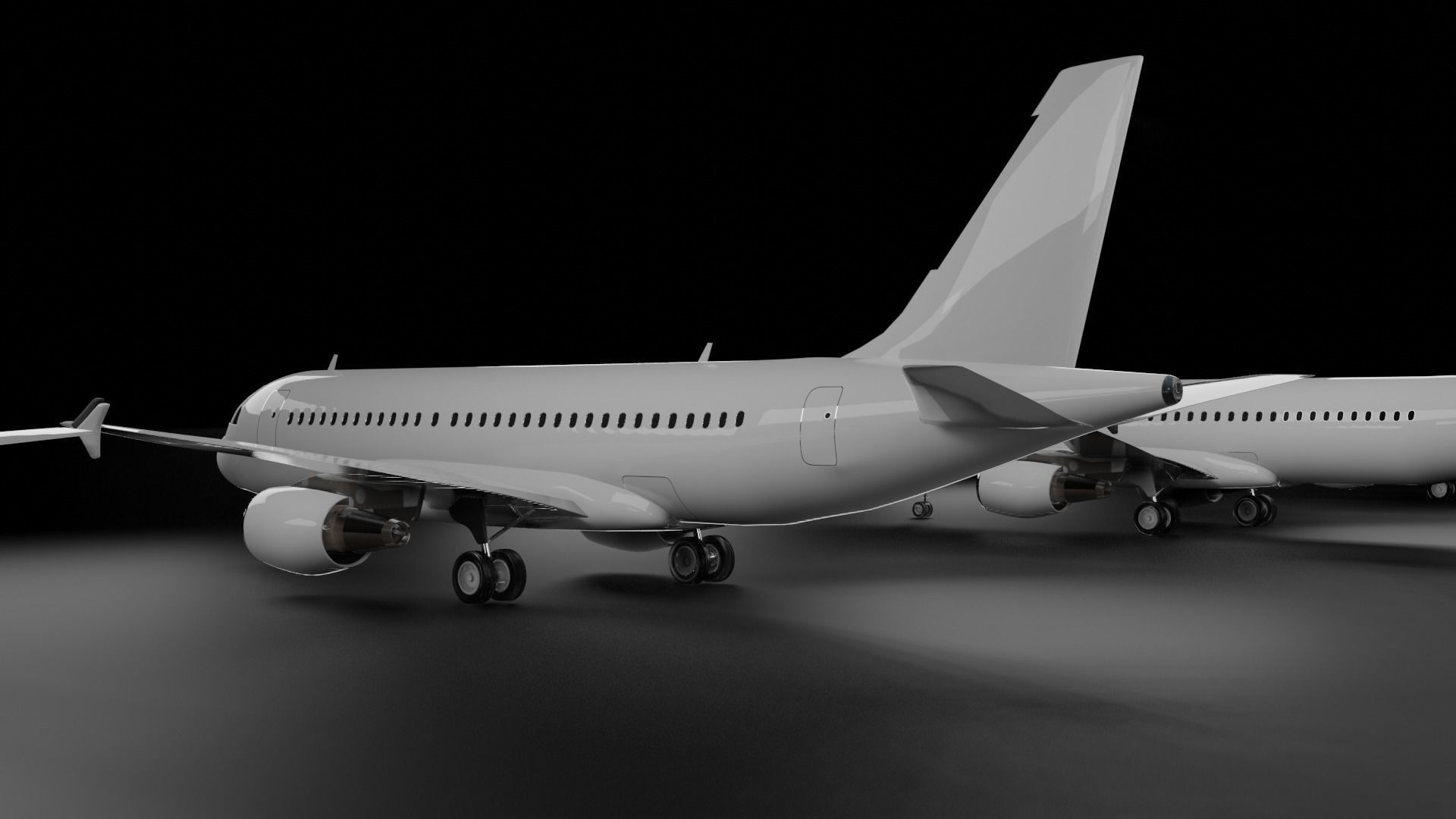 Airbus  A318 A319 A320 A321 Pack 3D model_22