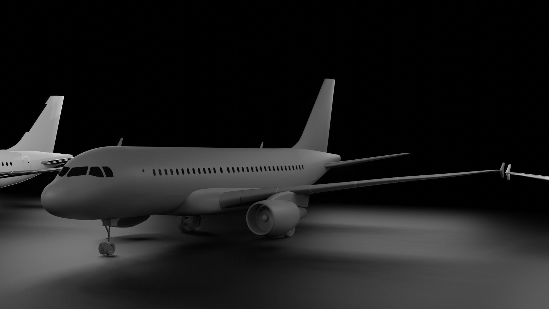 Airbus  A318 A319 A320 A321 Pack 3D model_11