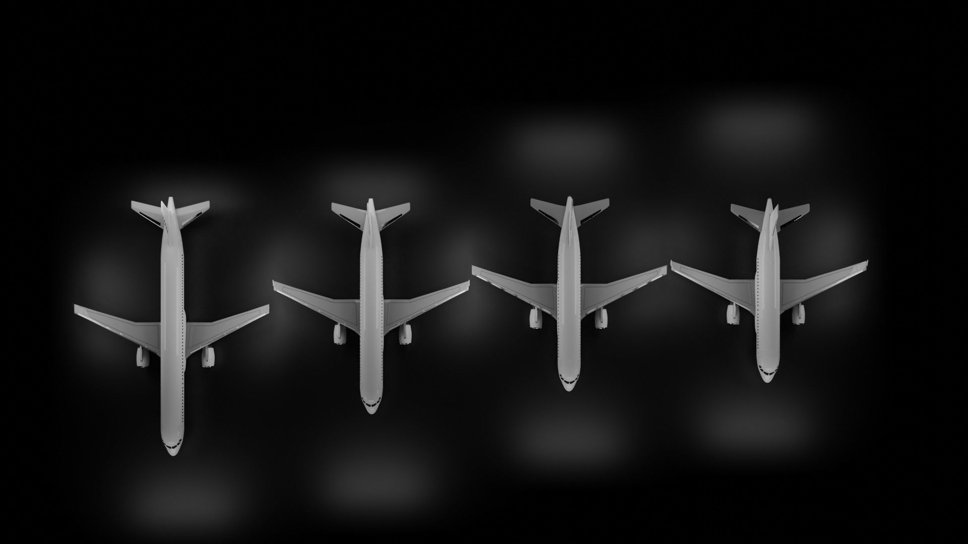 Airbus  A318 A319 A320 A321 Pack 3D model_4