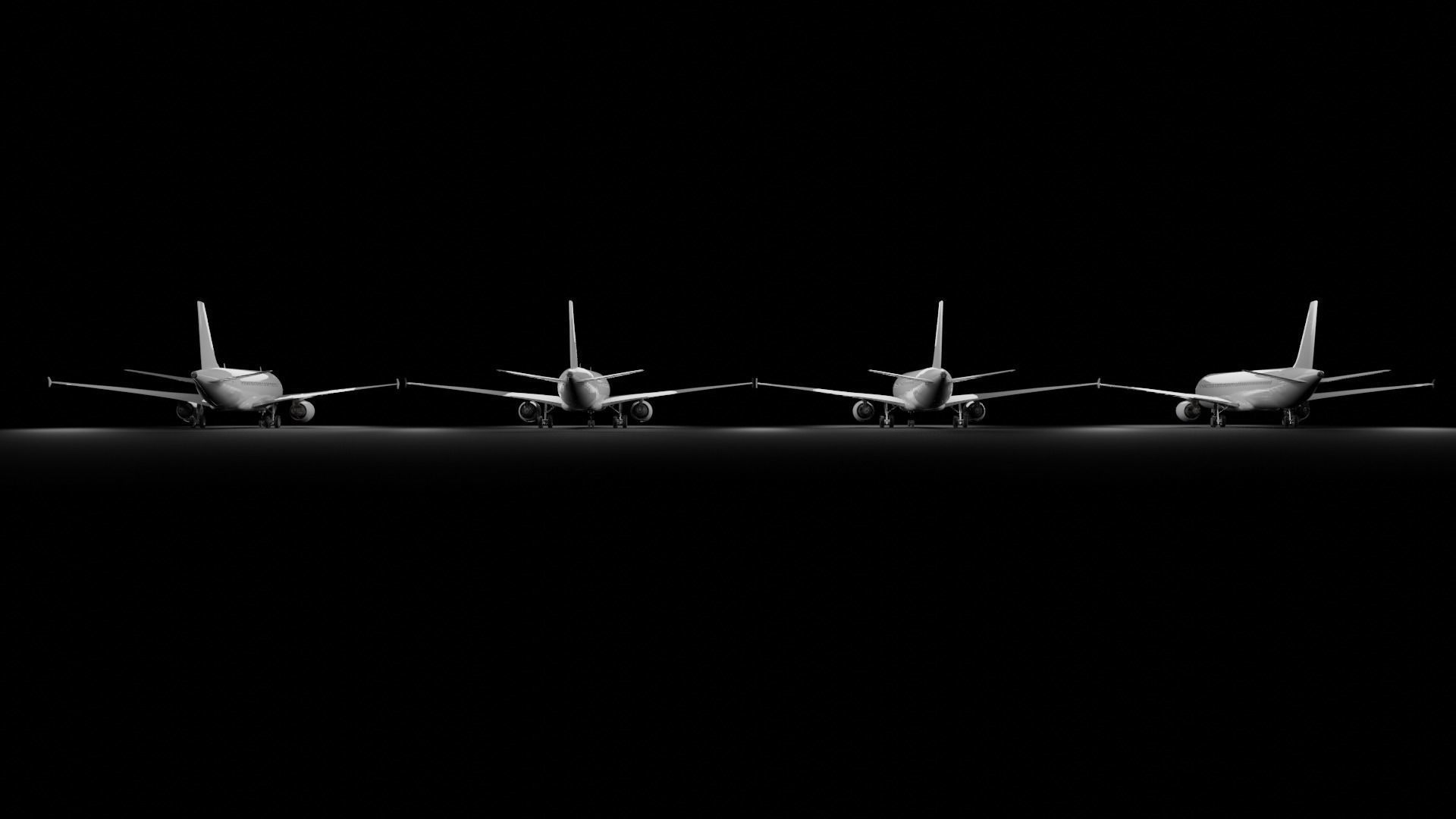 Airbus  A318 A319 A320 A321 Pack 3D model_5