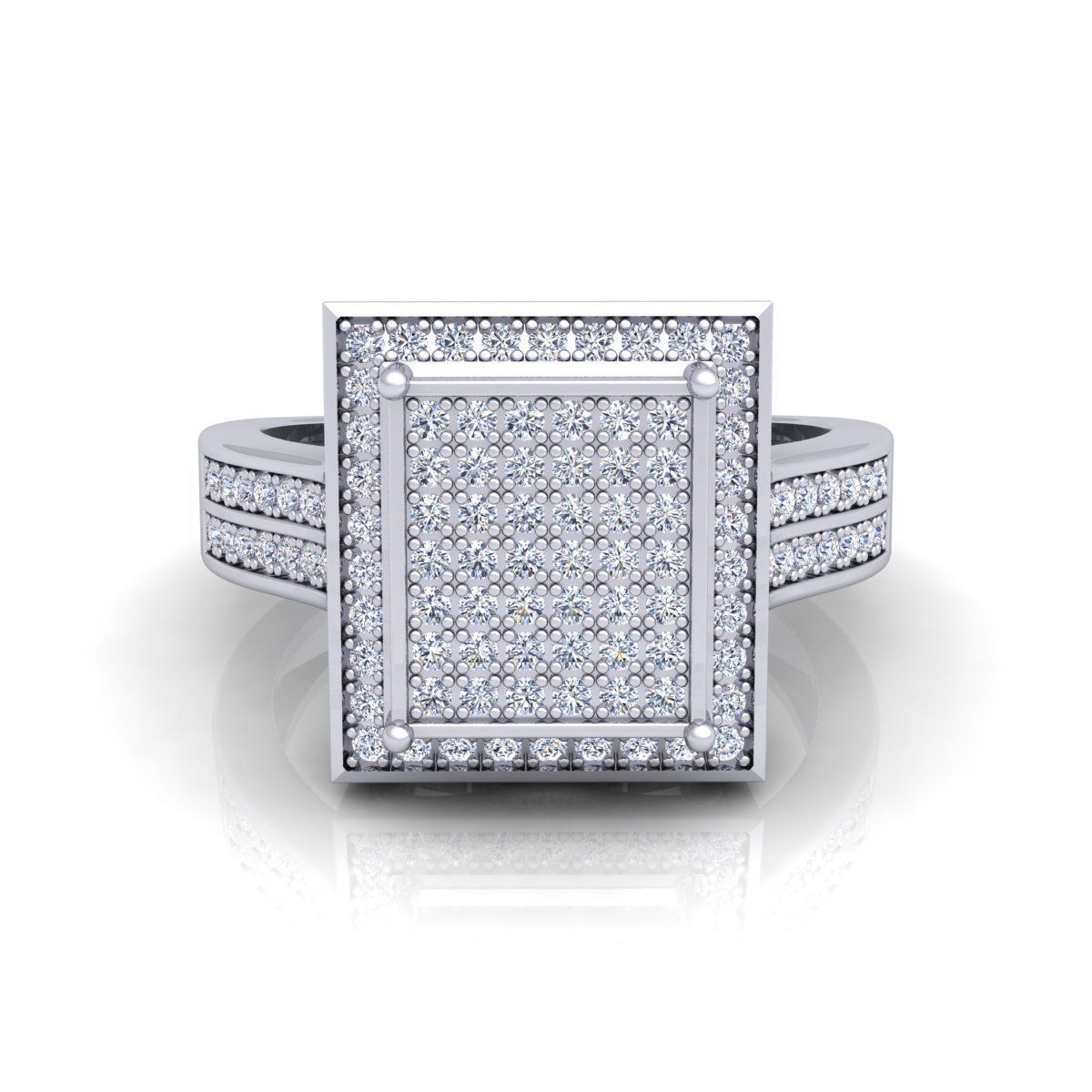 Fancy Means Ring 3D print model_3