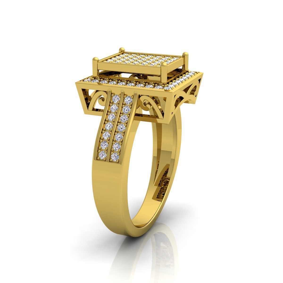 Fancy Means Ring 3D print model_1