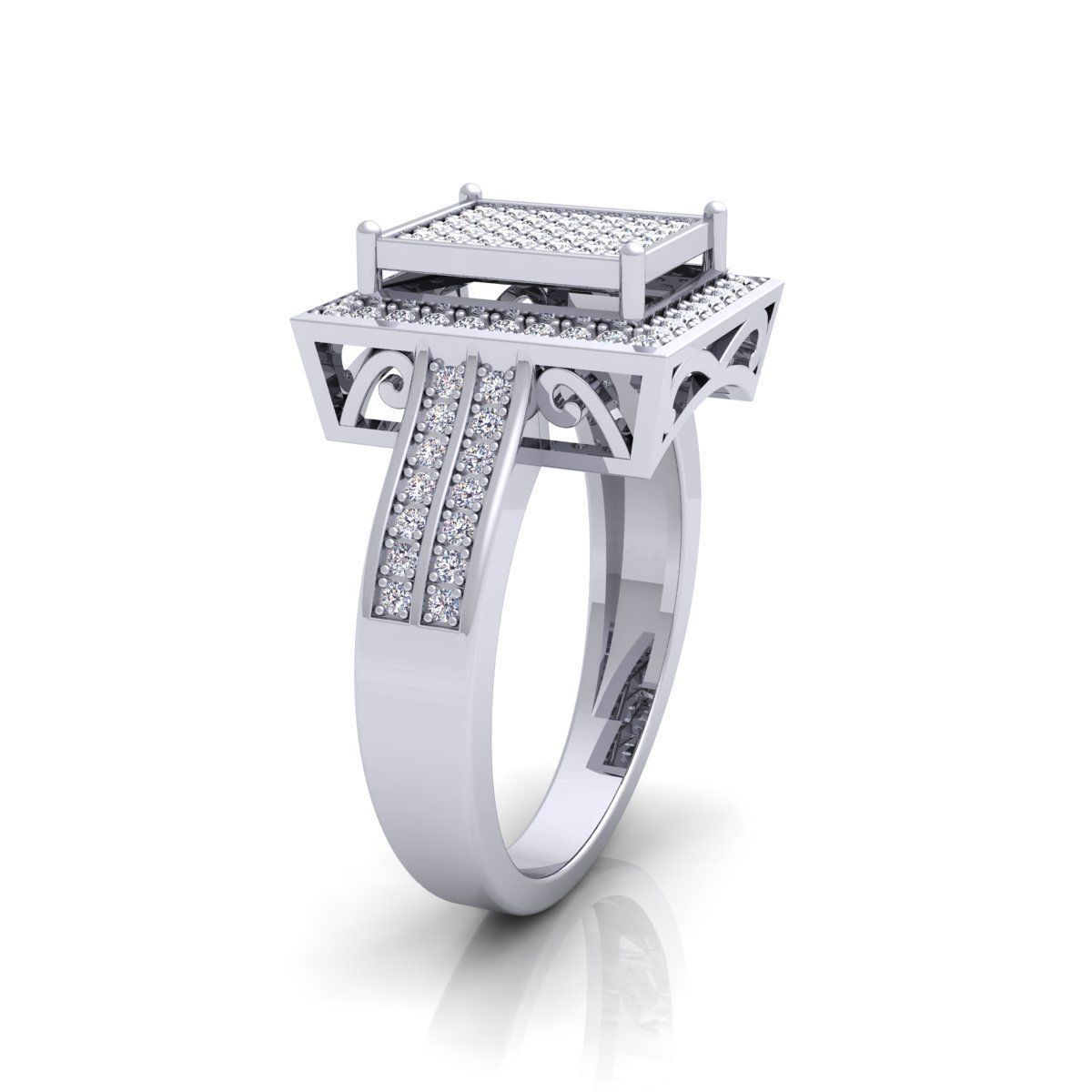Fancy Means Ring 3D print model_5
