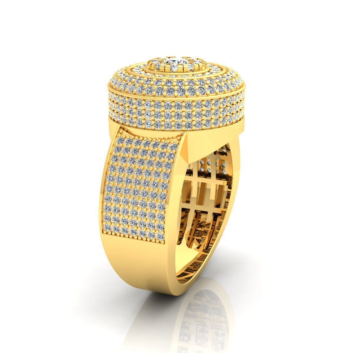 Mens Ring 3D print model_1