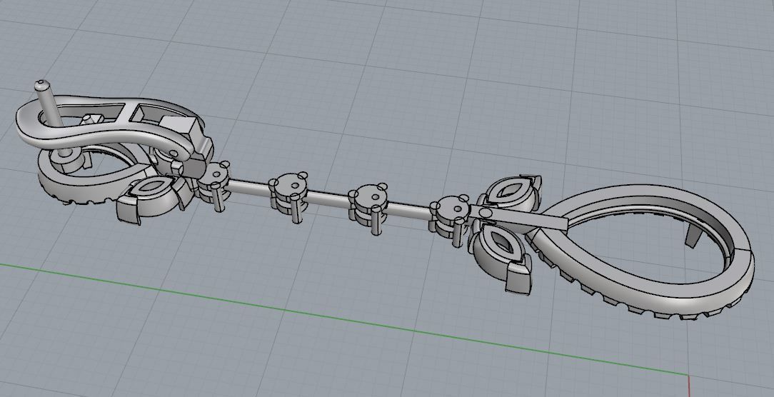 Ring and Earrings 02 3D print model_16
