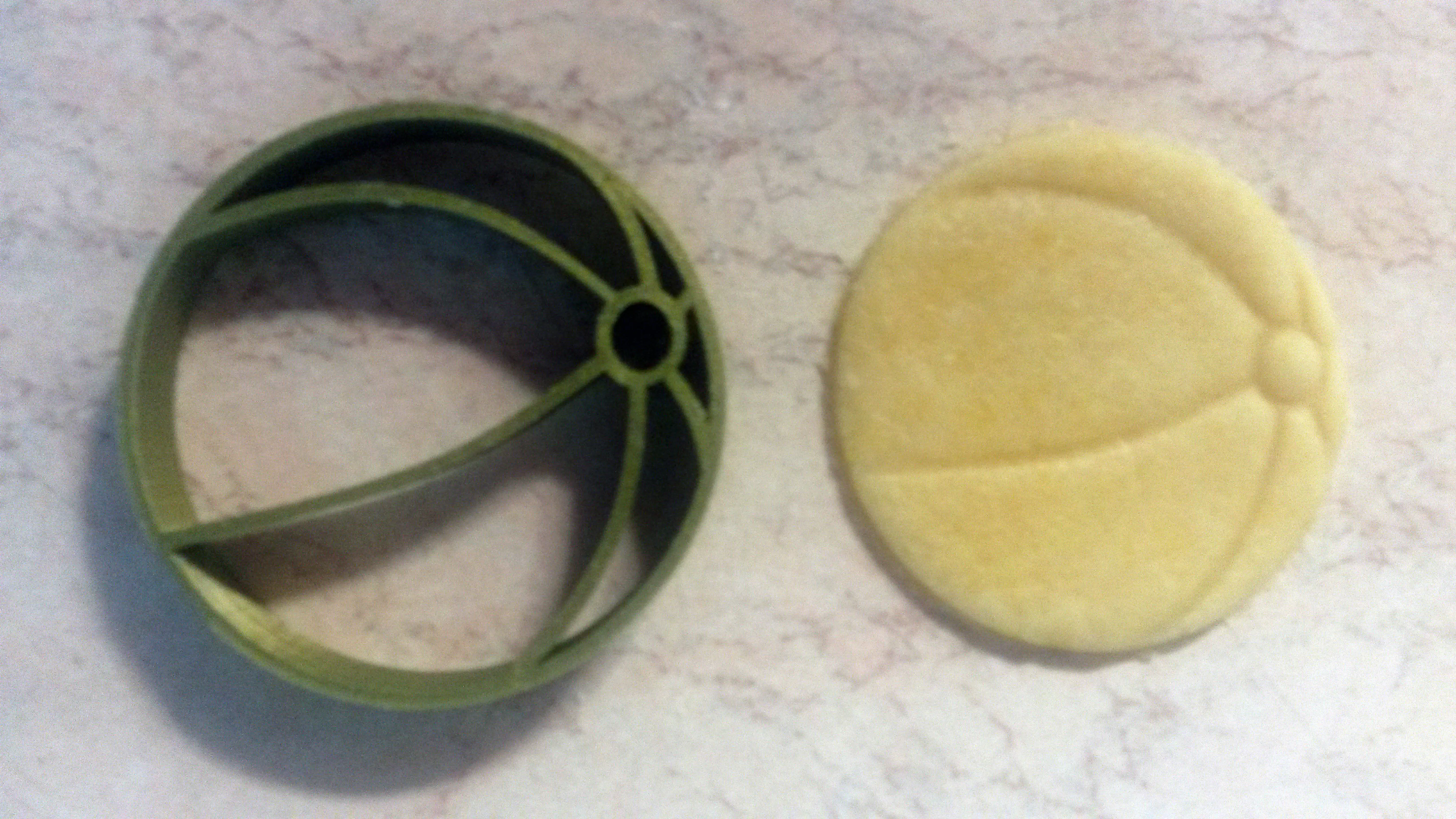 Summer ball cookie cutter 3D print model_0