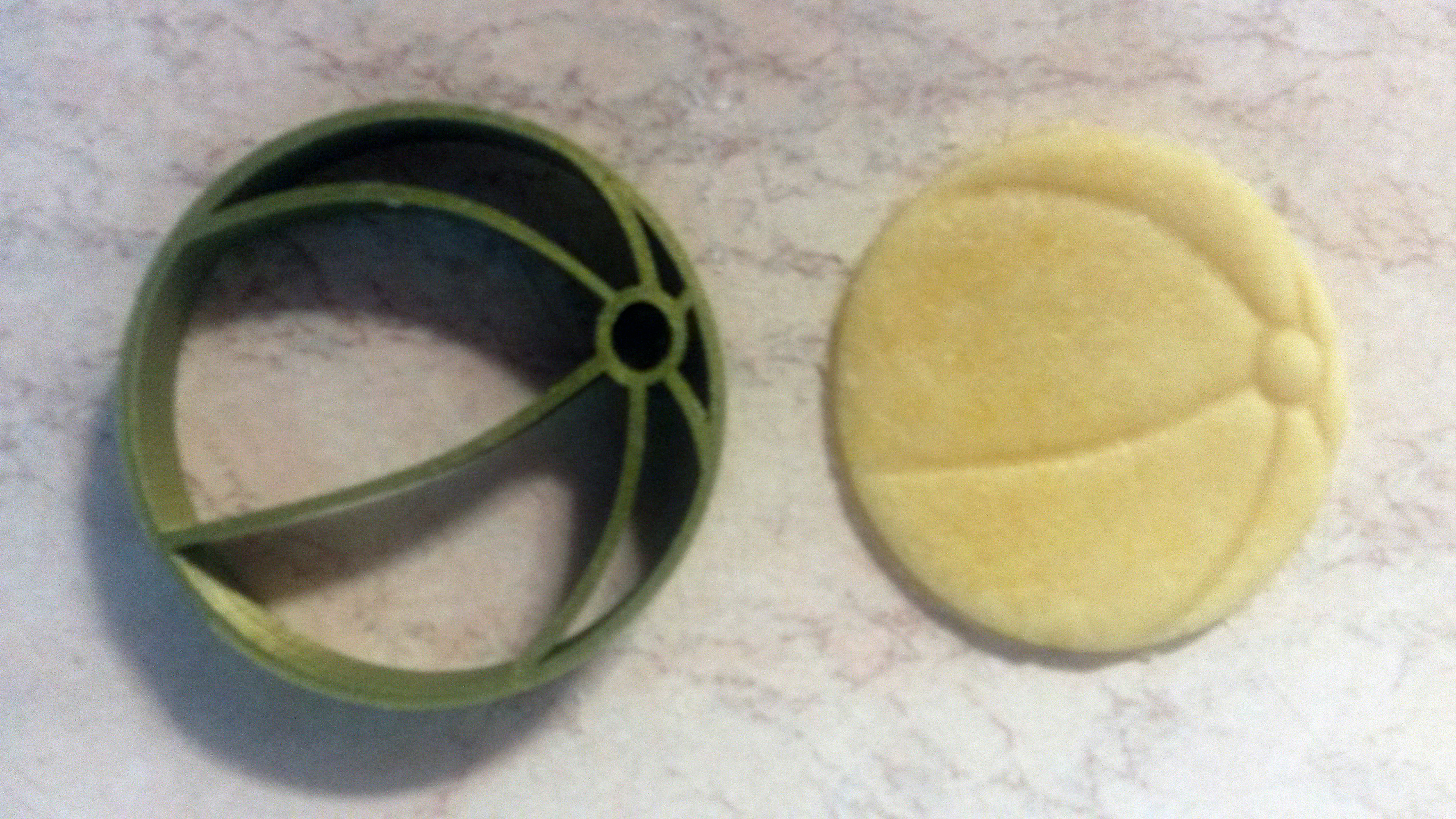 Summer ball cookie cutter 3D print model_0