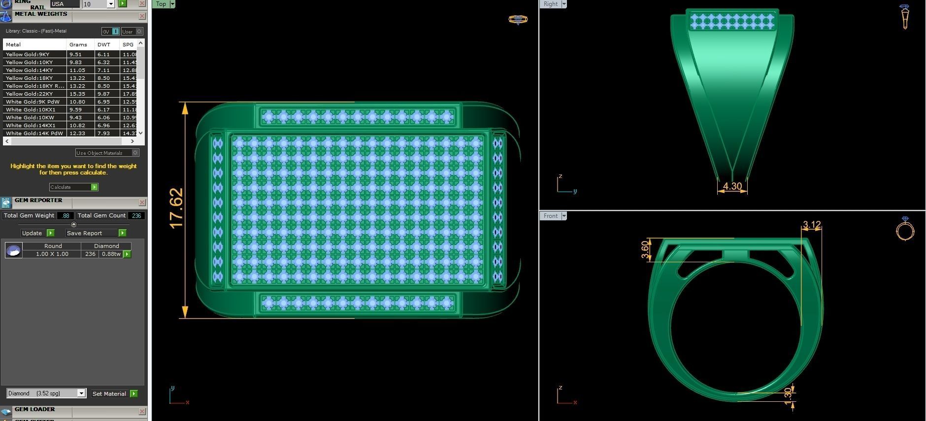 Mens Ring 05 3D print model_3