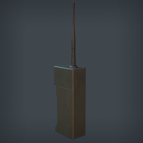 Nokia Mobira Cityman 450 Low-poly 3D model 4