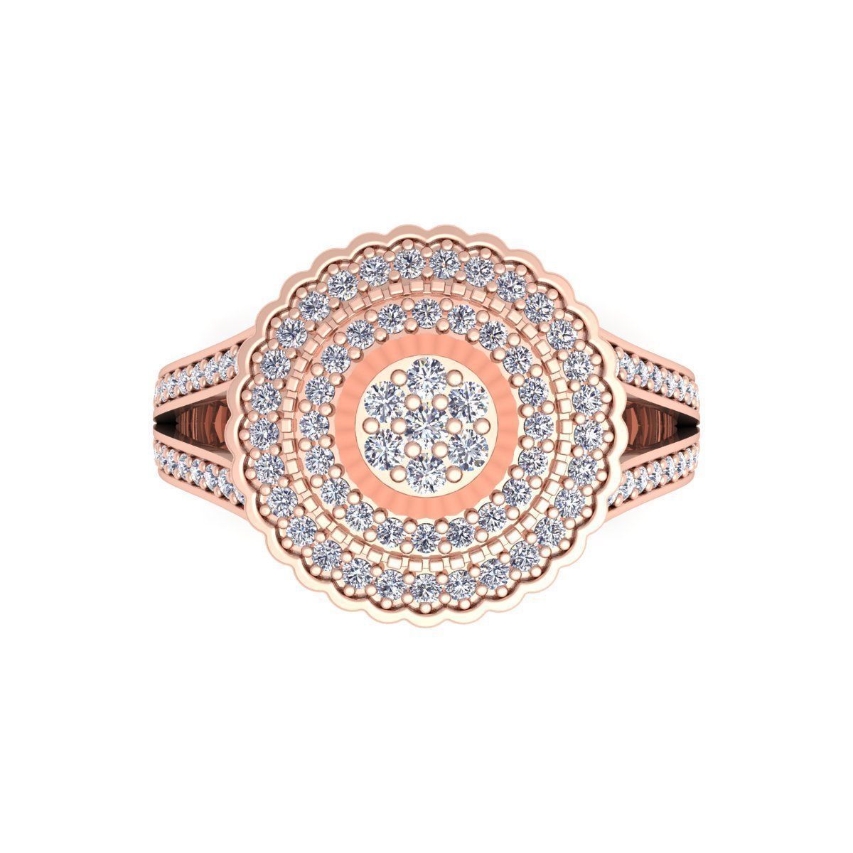 Fancy Look Ring 3D print model_9