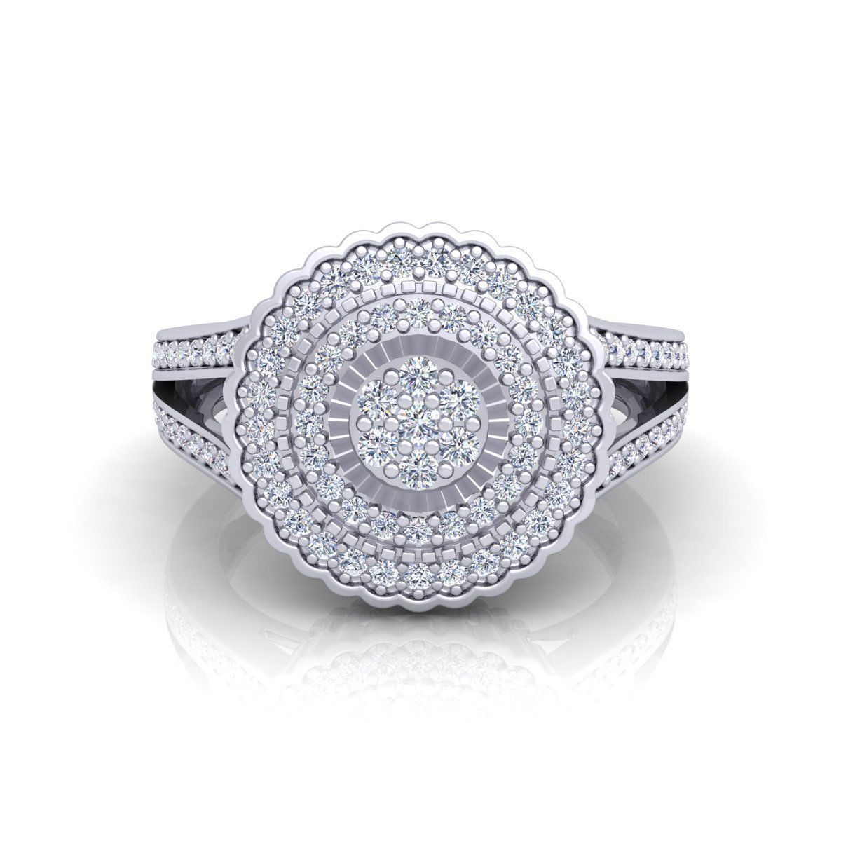 Fancy Look Ring 3D print model_1