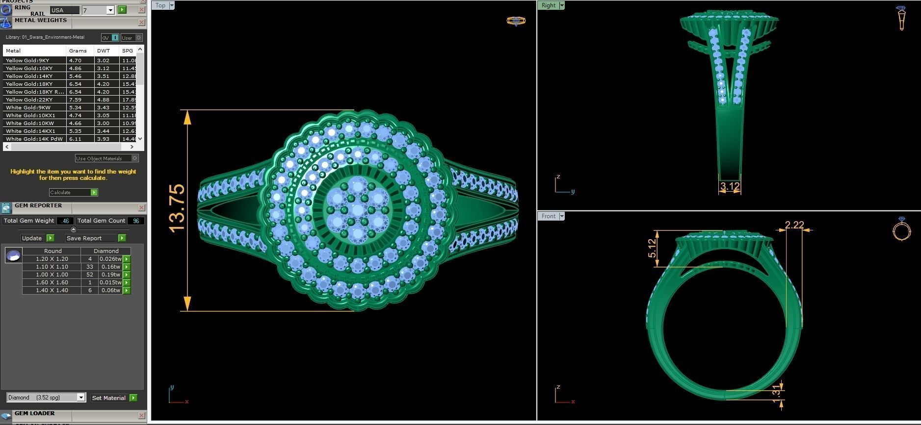 Fancy Look Ring 3D print model_6